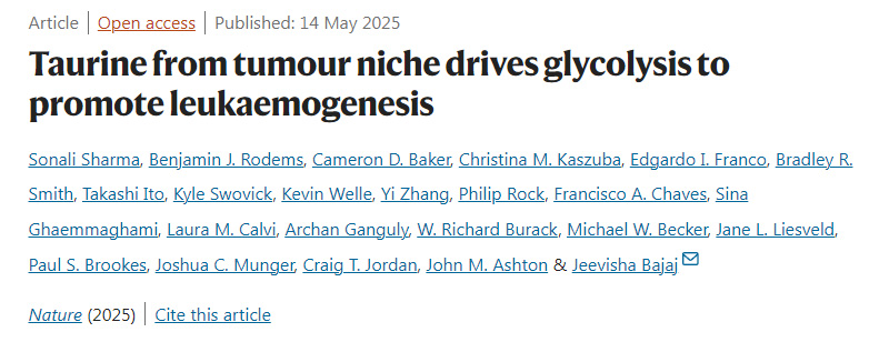  腫瘤微環(huán)境中的?；撬狎?qū)動糖酵解促進白血病發(fā)生