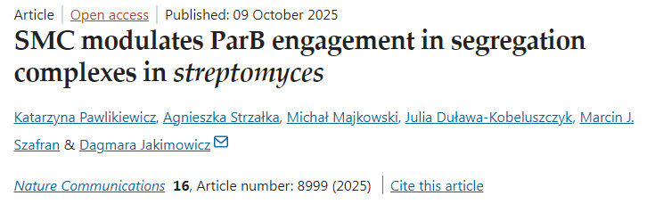 SMC調(diào)控鏈霉菌中分離復(fù)合體內(nèi)ParB的結(jié)合