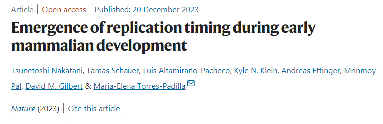 哺乳動物早期發(fā)育過程中復(fù)制時機的出現(xiàn) 哺乳動物早期發(fā)育過程中復(fù)制時機的出現(xiàn)