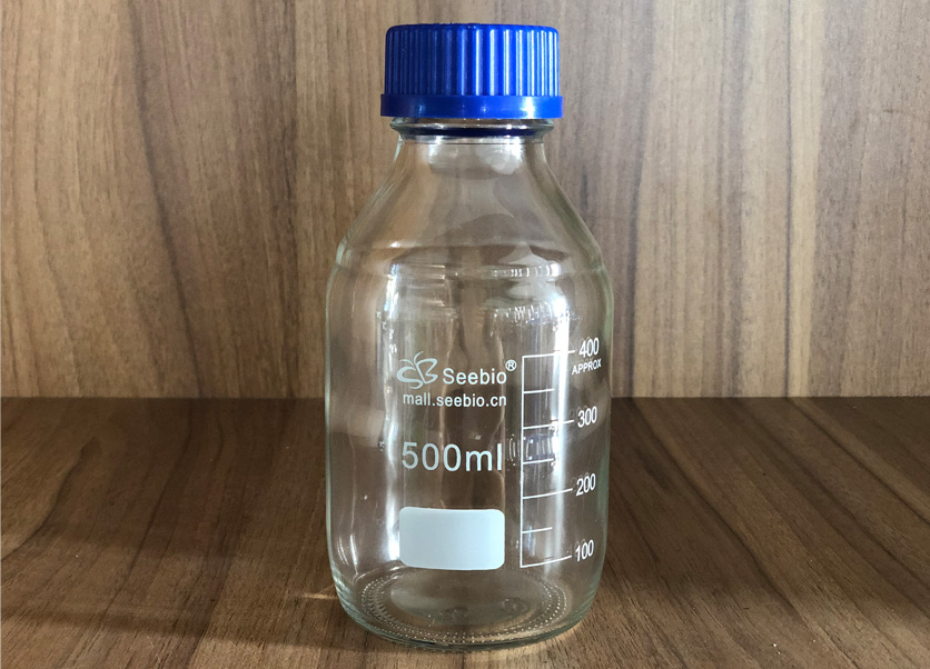 試劑瓶,藍蓋,本色瓶身,容積500mL